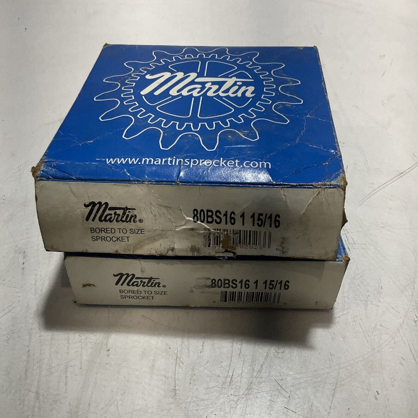 MARTIN 80BS16 - 1 15/16" ROLLER CHAIN SPROCKET LOT OF 2 N3M