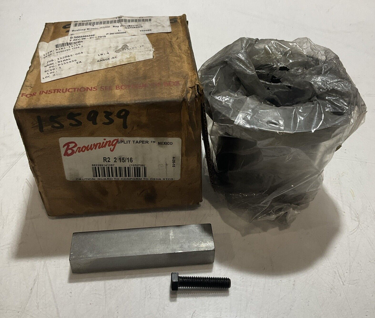 BROWNING R2215/16 BUSHING BLOWER WHEEL HOUSECLAIM N3M