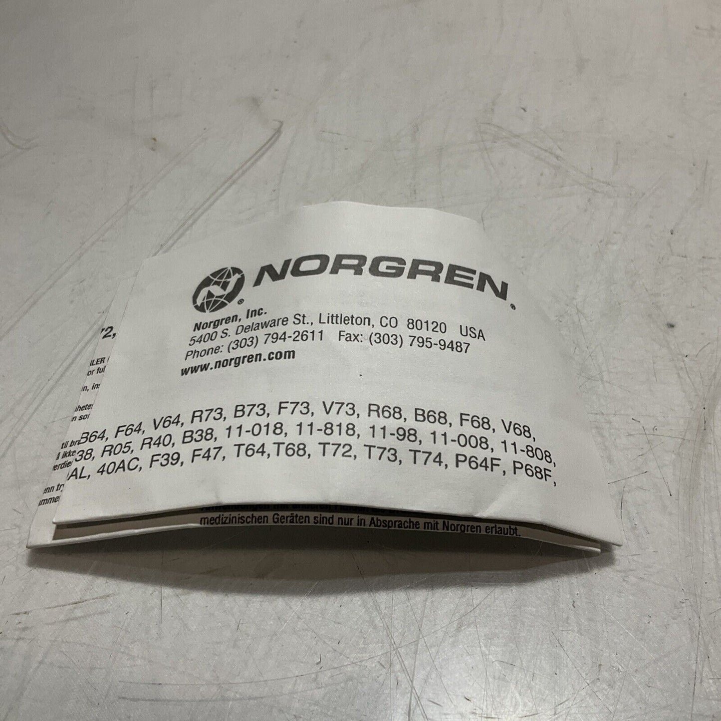 NORGREN T72E-3AA-P1N SHUT-OFF VALVE 3/8IN SLIDE ACTUATOR U3S
