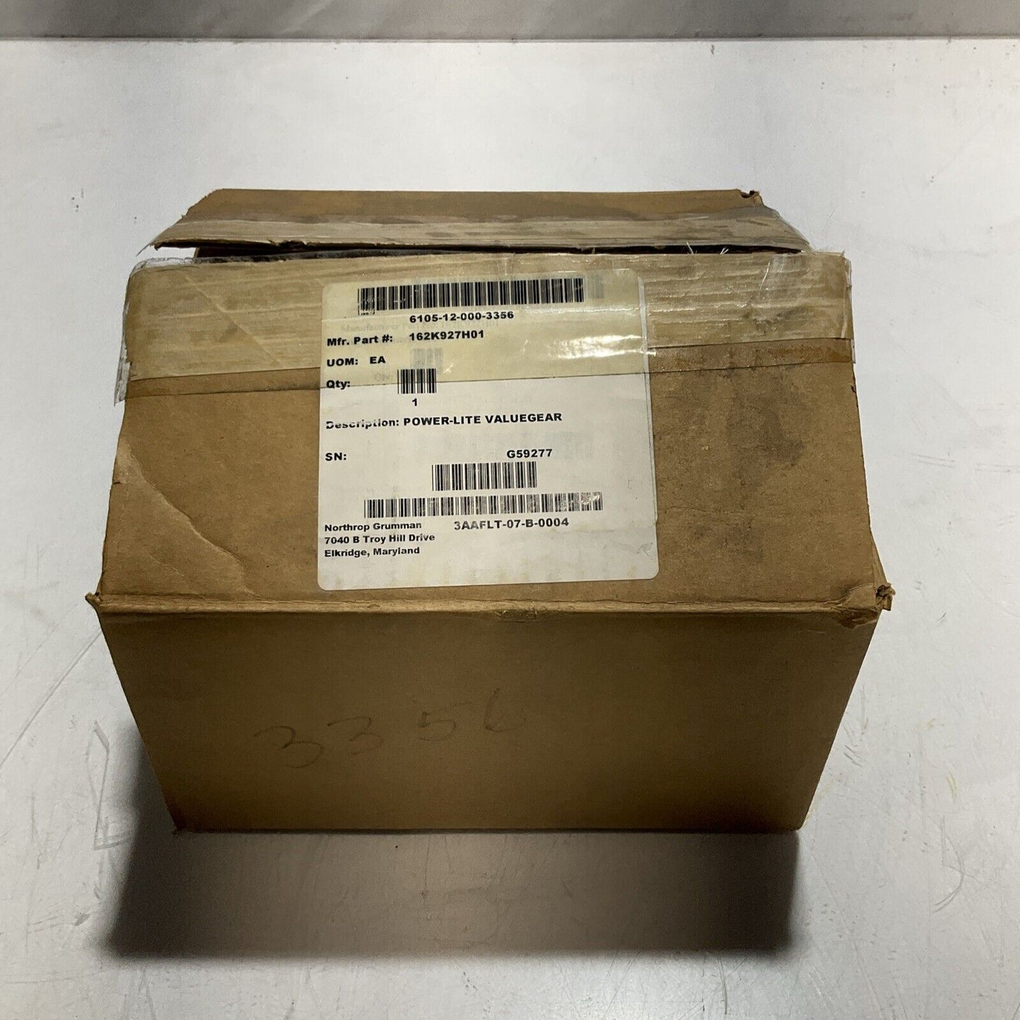 POWER-LITE 750320 1:1 RATION RIGHT ANGLE GEARBOX U3S