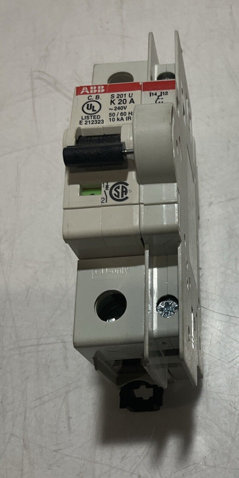 ABB S 201 U-K 20A CIRCUIT BREAKER 1POLE UNIT U3S
