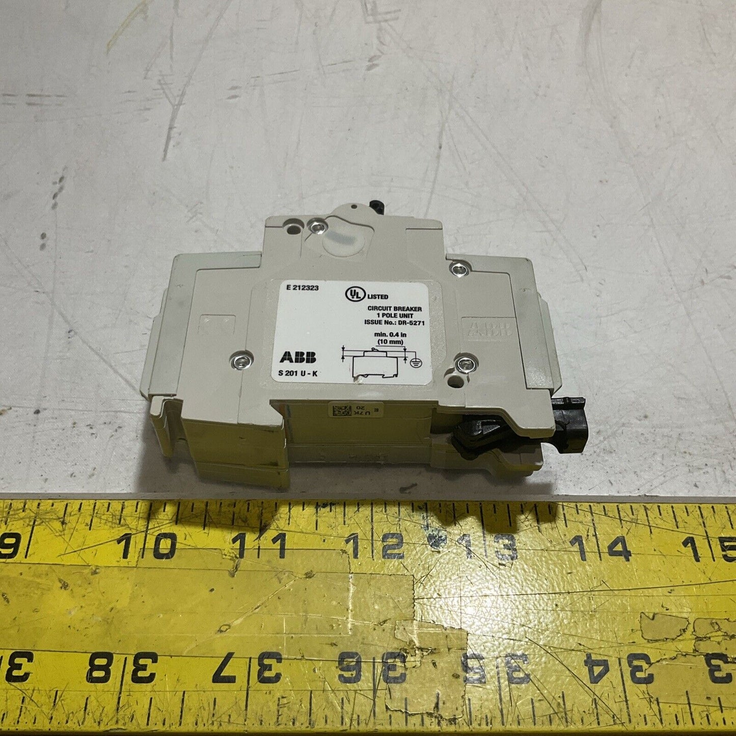 ABB S 201 U-K 20A CIRCUIT BREAKER 1POLE UNIT U3S