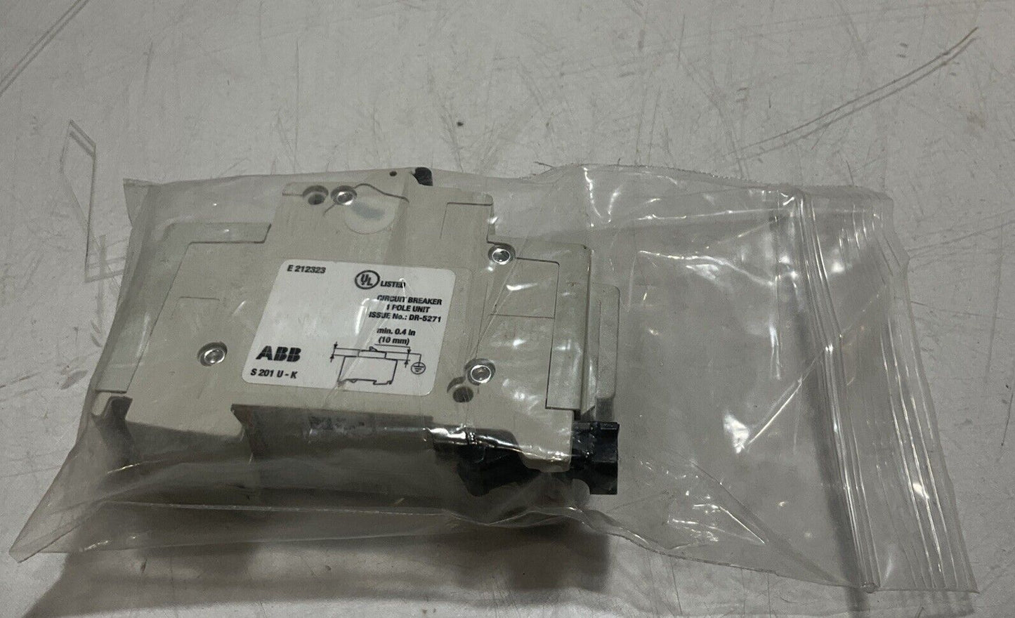 ABB S 201 U-K 20A CIRCUIT BREAKER 1POLE UNIT U3S