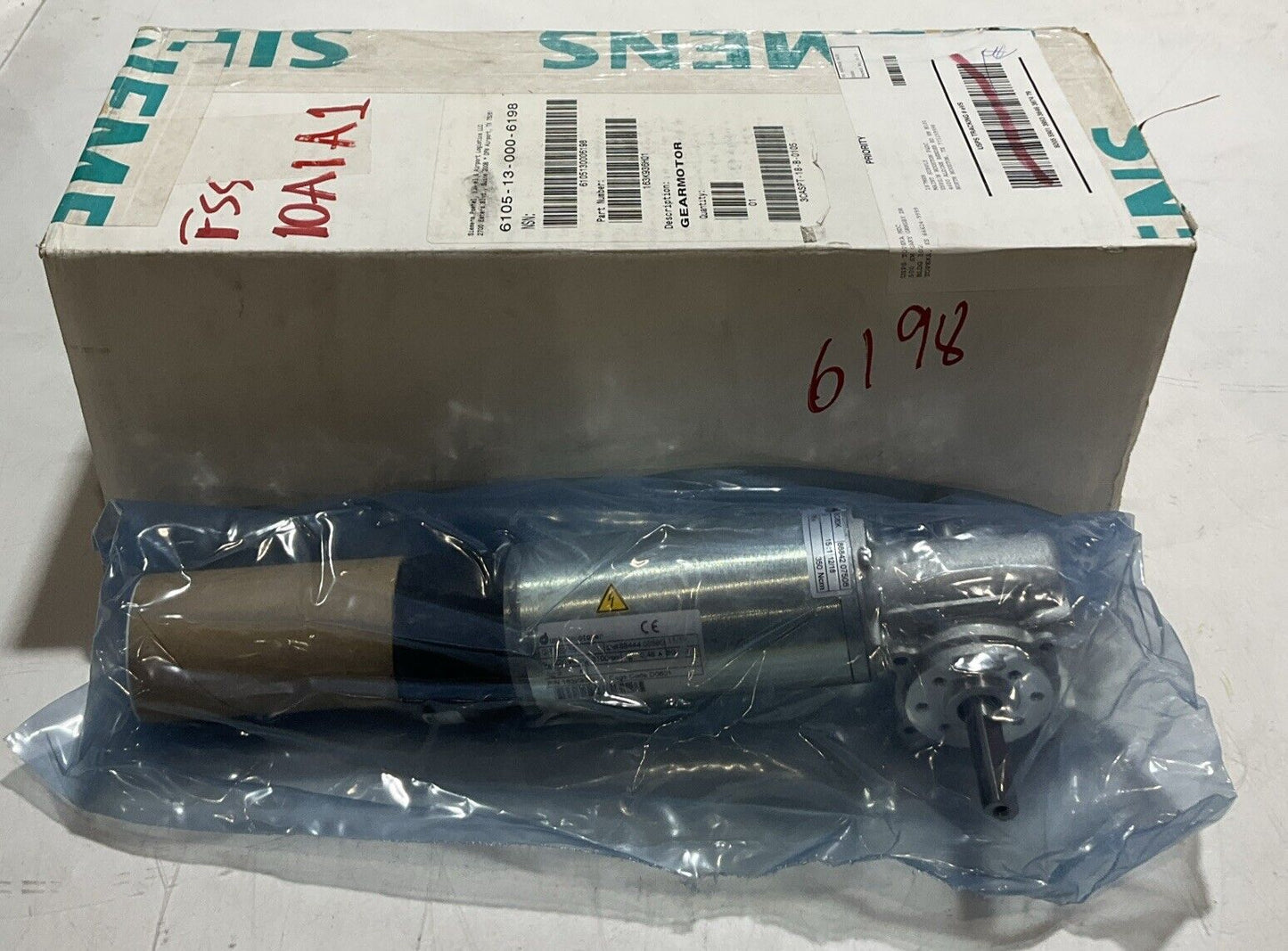 DUNKERMOTOTOREN GR 63X55 GEARMOTOR 3100 RPM 220 V U3S