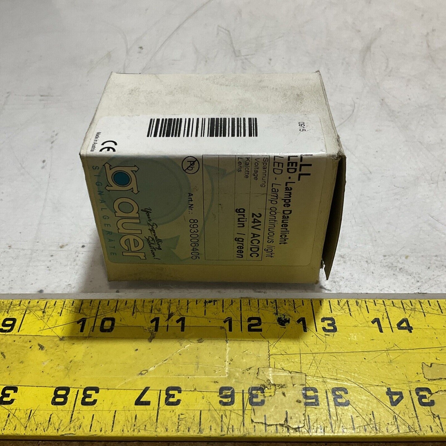 AUER 893006405 LED LAMP CONTINOUS LIGHT GREEN N3M