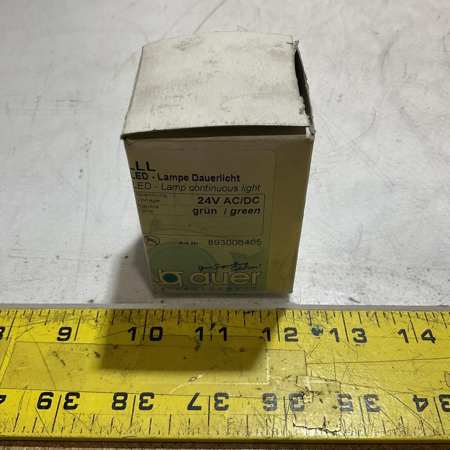 AUER 893006405 LED LAMP CONTINOUS LIGHT GREEN N3M