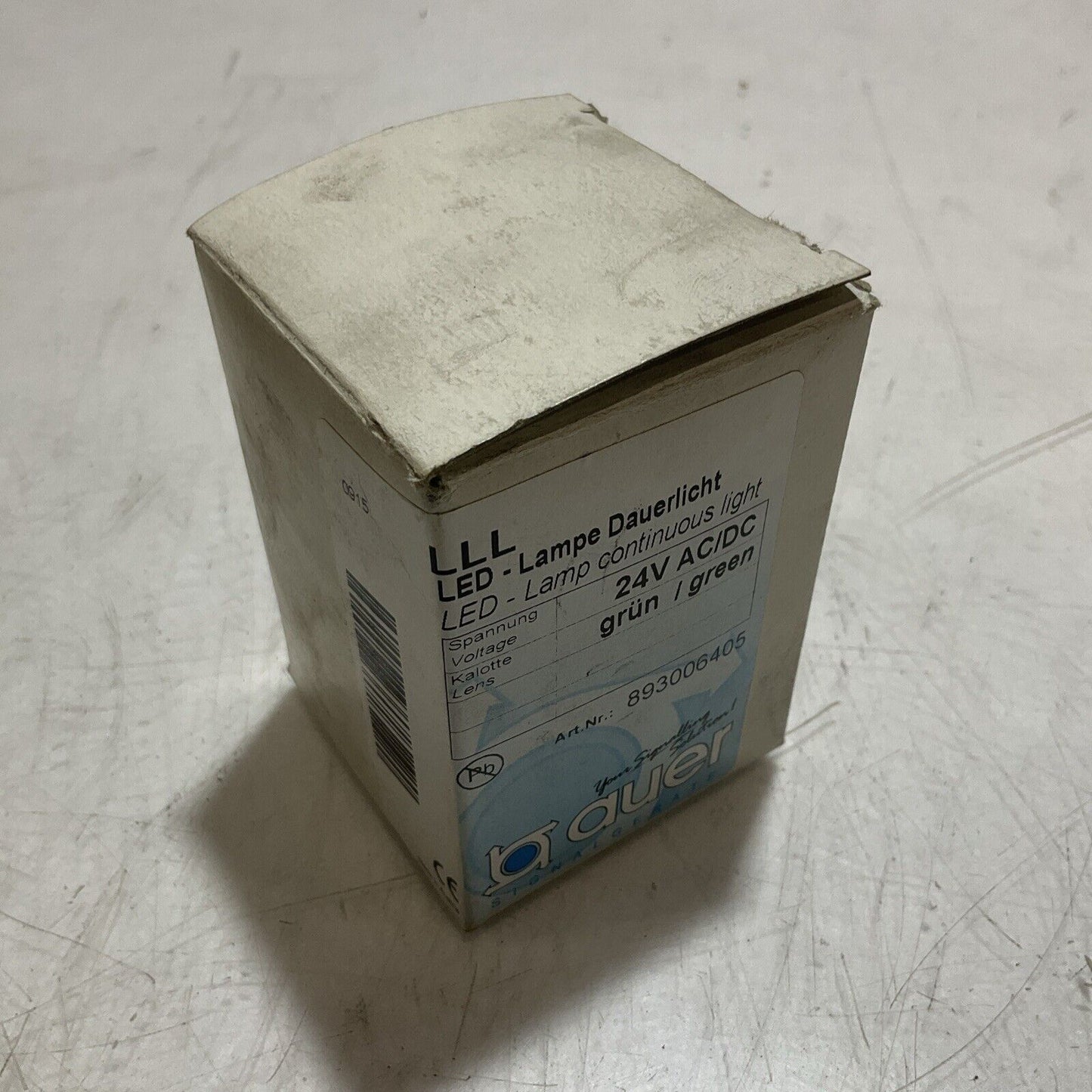 AUER 893006405 LED LAMP CONTINOUS LIGHT GREEN N3M