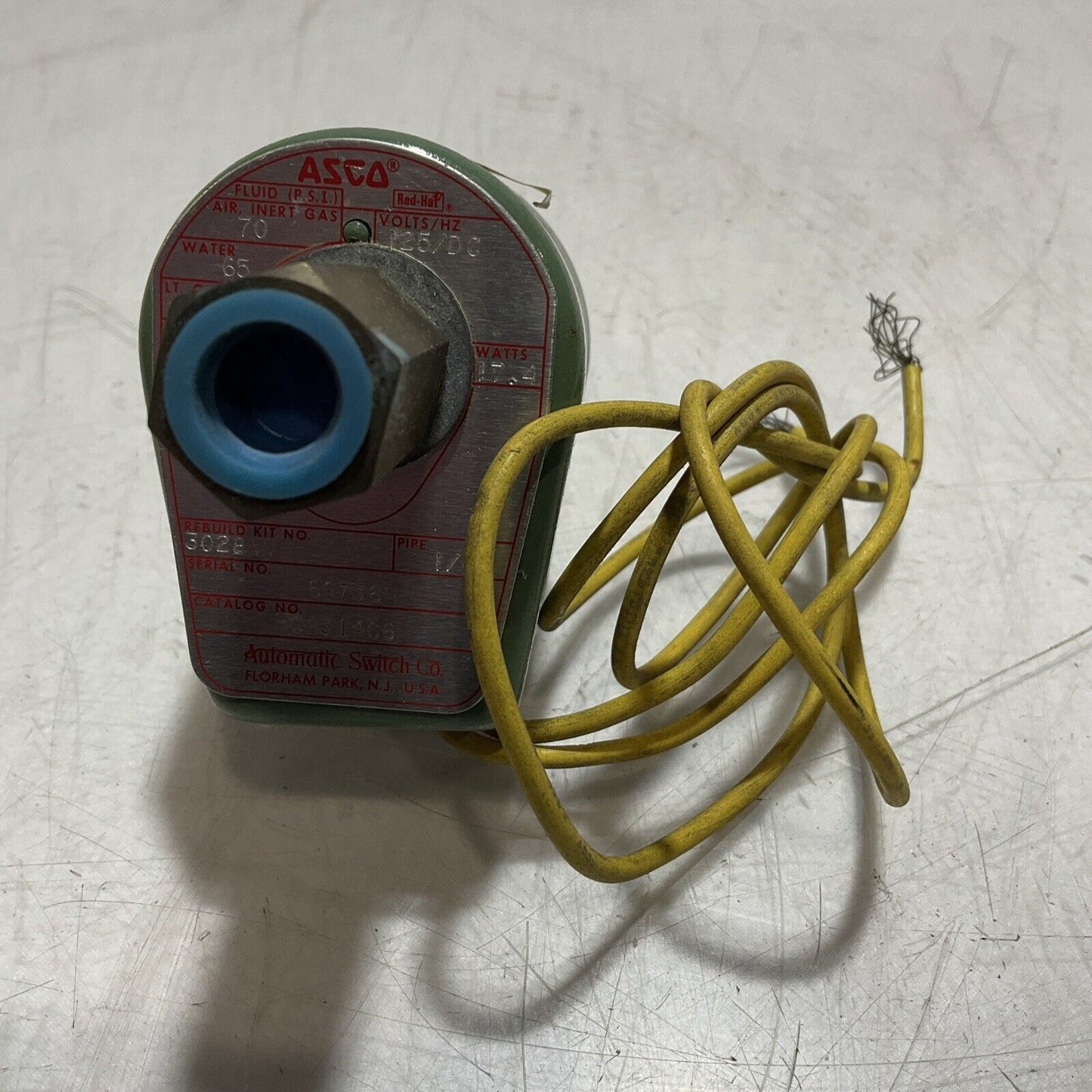 ASCO RED HAT HC8314C6 302880 AIR SOLENID VALVE N3M