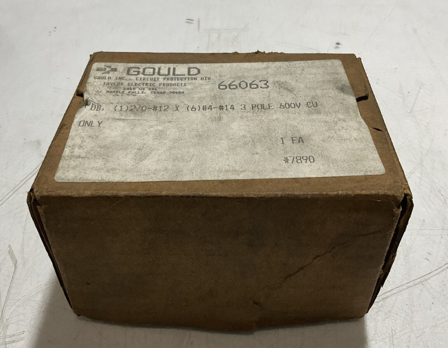 GOULD SHAWUT 66063 CIRCUIT PROTECTION DIV 3 POLES 600V N3M