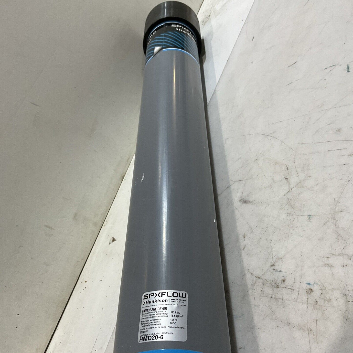 SPX FLOW HANKINSON HMD20-6 MEMBRANE AIR DRYER 175 PSIG/ 12 BAR 150 F U3S