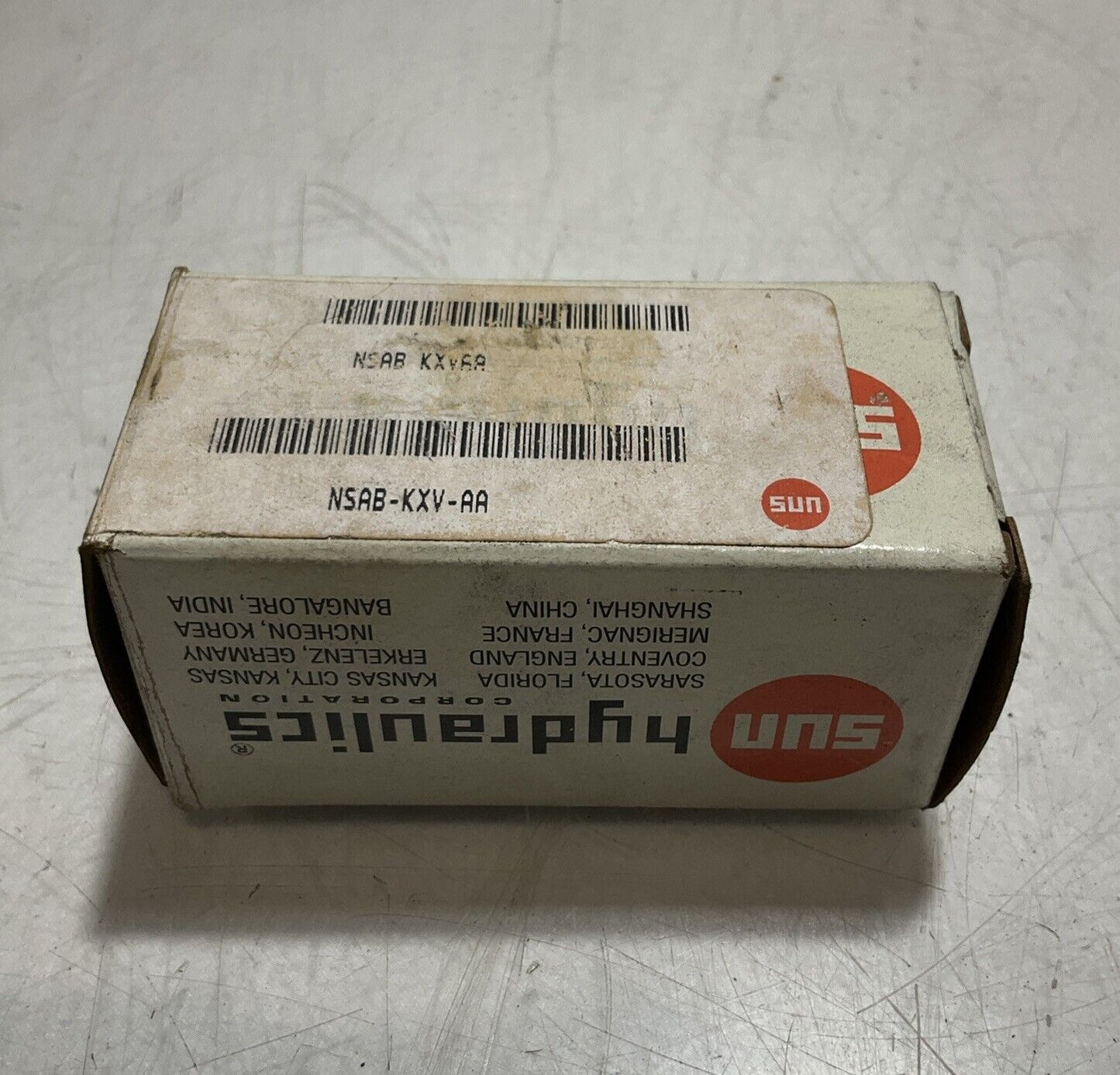 SUN HYDRALICS NSABKXVAA NASB KXV AA 1l61 FLOW CONTROL VALVE GAUDGE SCRUBBER N3M