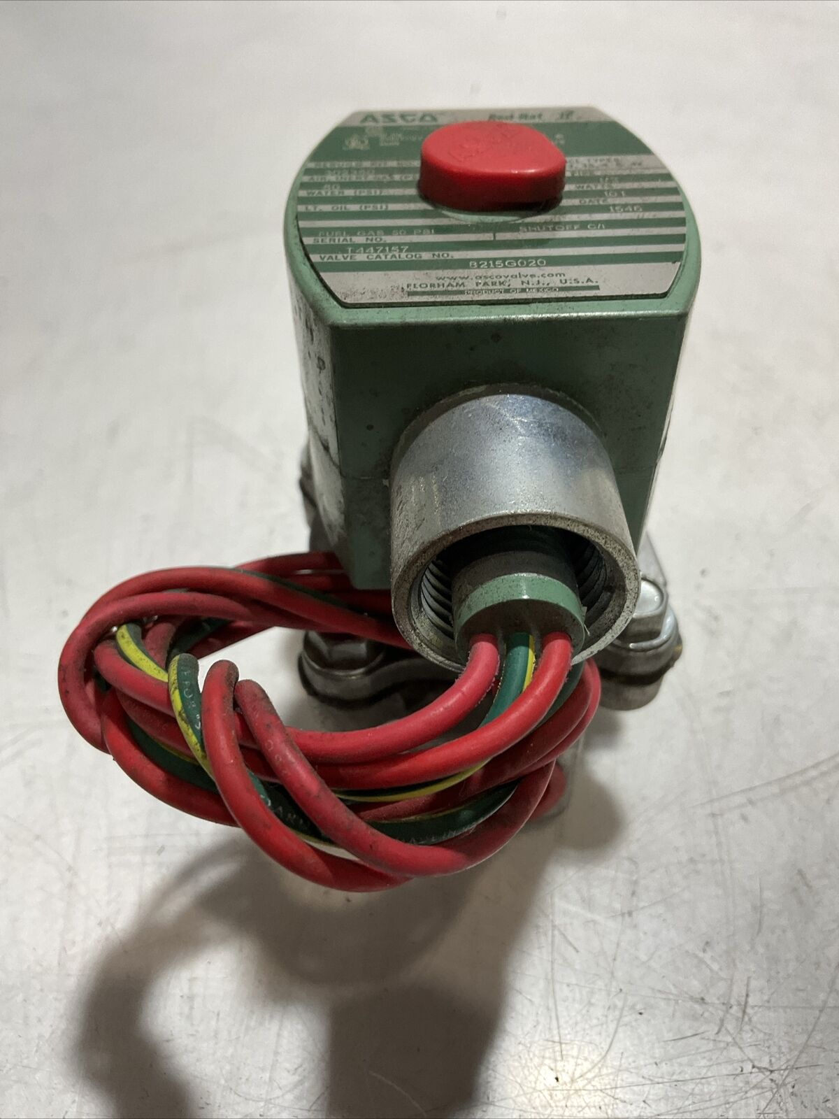 ASCO T447157 MP-C-080 238640-032-D SOLENOID SHUT OFF VALVE 120/60 110/50 FT N3M