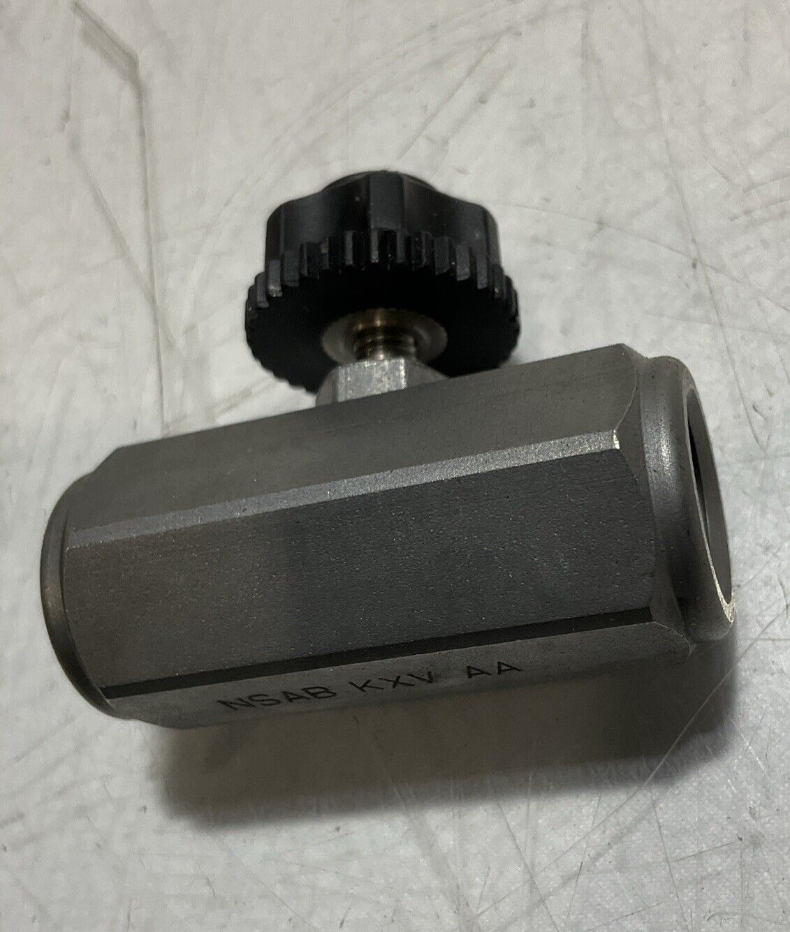 SUN HYDRALICS NSABKXVAA NASB KXV AA FLOW CONTROL VALVE GAUDGE SCRUBBER N3M
