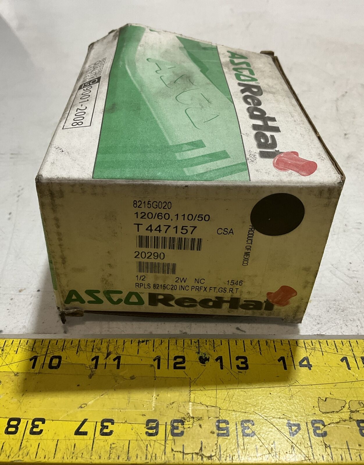 ASCO T447157 MP-C-080 238640-032-D SOLENOID SHUT OFF VALVE 120/60 110/50 FT N3M
