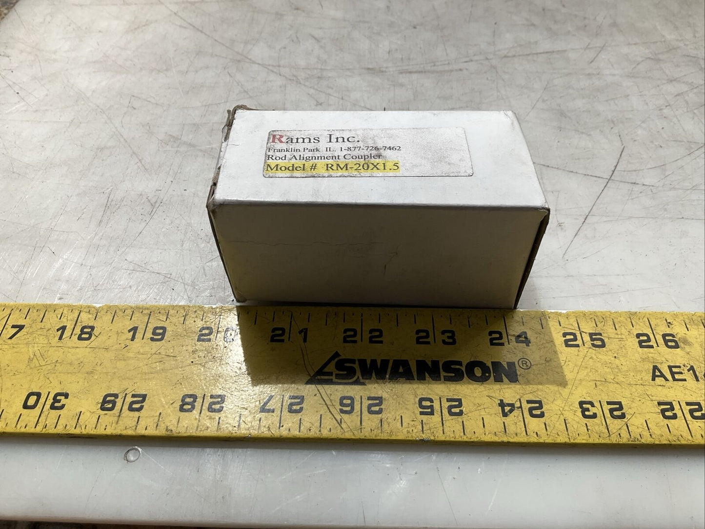 RAMS RM-20X1.5 ROD ALIGNMENT COUPLER M20X1.5MM THREAD M/F N3M