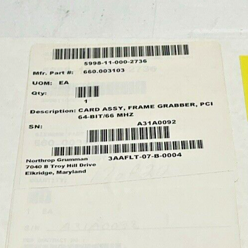 MICROENABLE III REV 4.1 A31A0092 PCI CARD FRAME GRABBER U3S