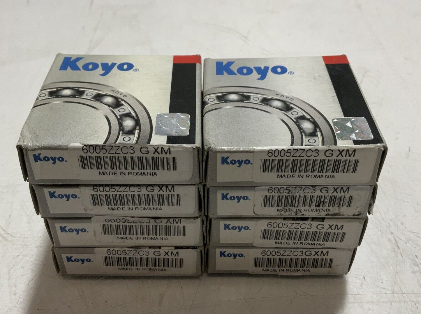 KOYO 6005 ZZ C3 GXM DEEP GROOVE BALL BEARING LOT OF 8 R7T
