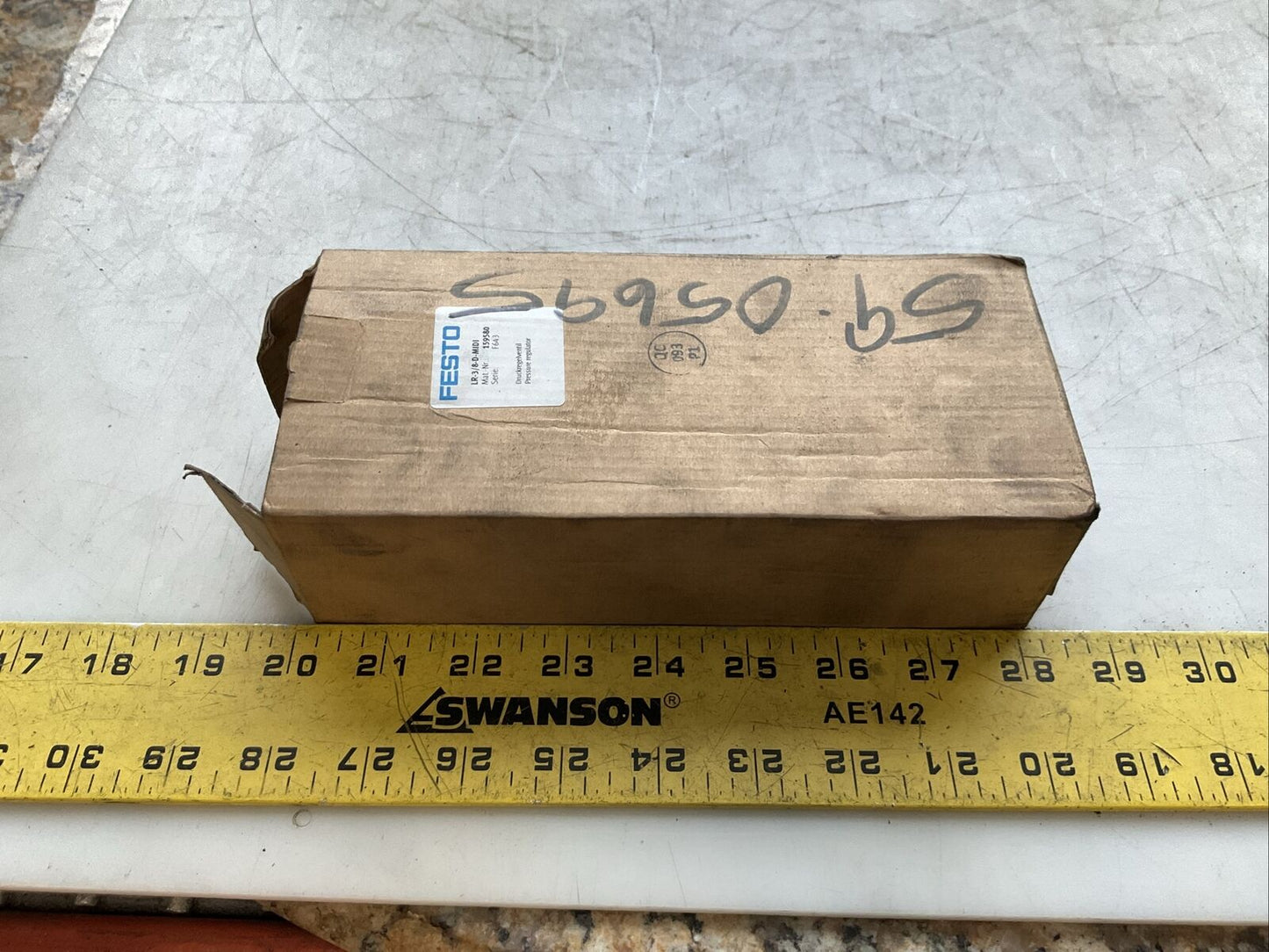 FESTO 159580 LR-3/8-D-MIDI PRESSURE REGULATOR 0-16BAR 240 PSI N3M