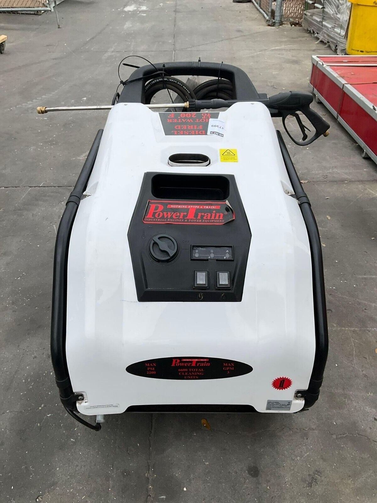 UNUSED POWERTRAIN HOT WATER PRESSURE WASHER PT-2203HW DIESEL 3 GPM