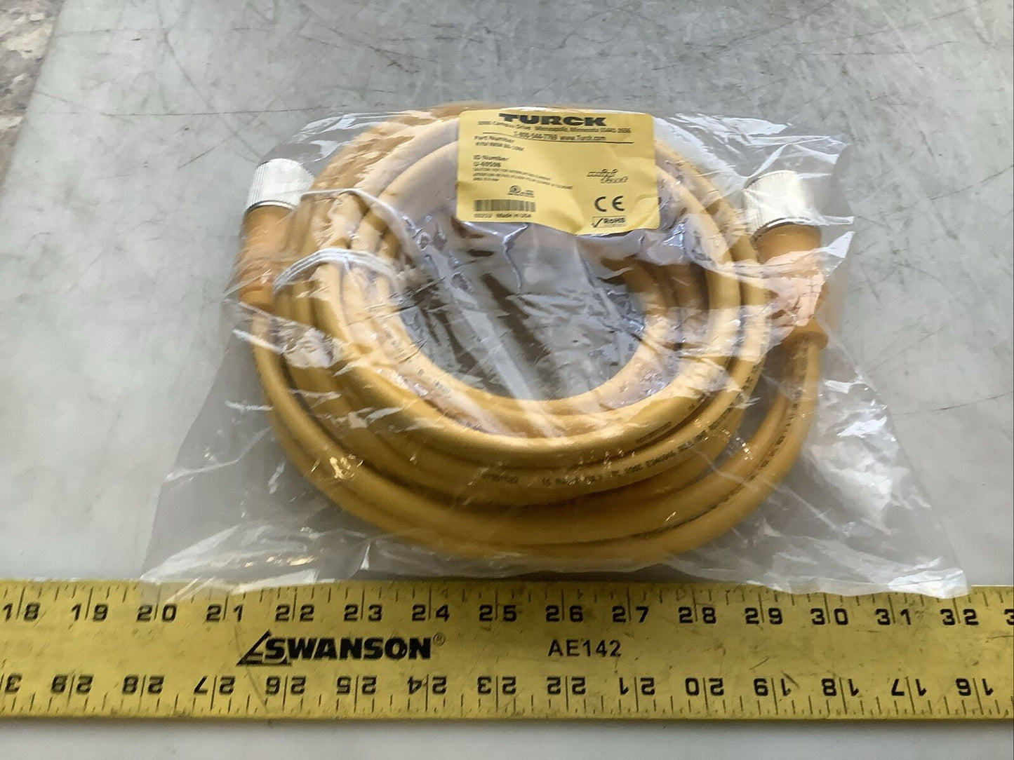 TURCK RYM RKM 86-10M CORDSET 10M U3S
