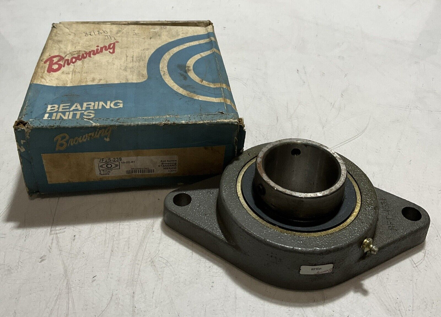 BROWNING VF2S-239 765005 FLANGE-MOUNT BALL BEARINGS UNITS 2 BOLTS 2- 7/16" N3M