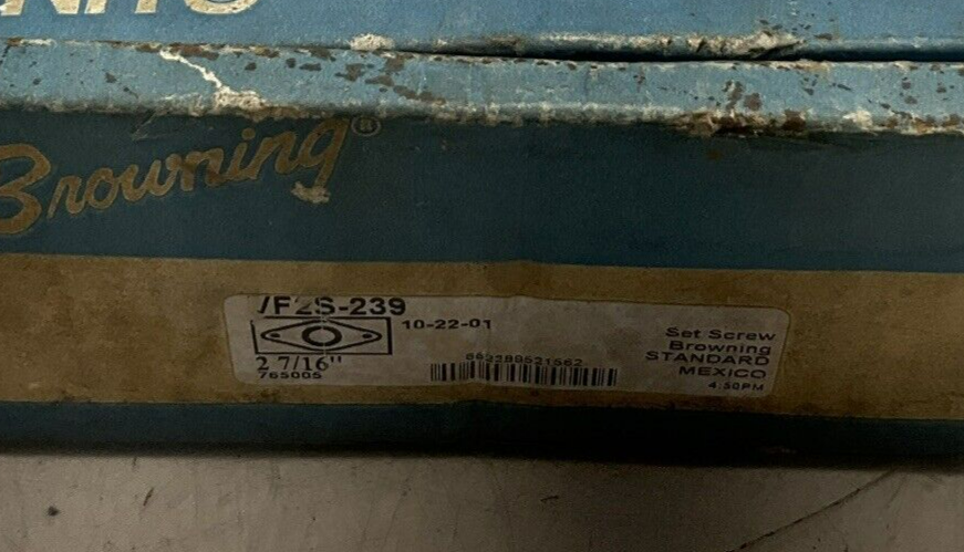 BROWNING VF2S-239 765005 FLANGE-MOUNT BALL BEARINGS UNITS 2 BOLTS 2- 7/16" N3M