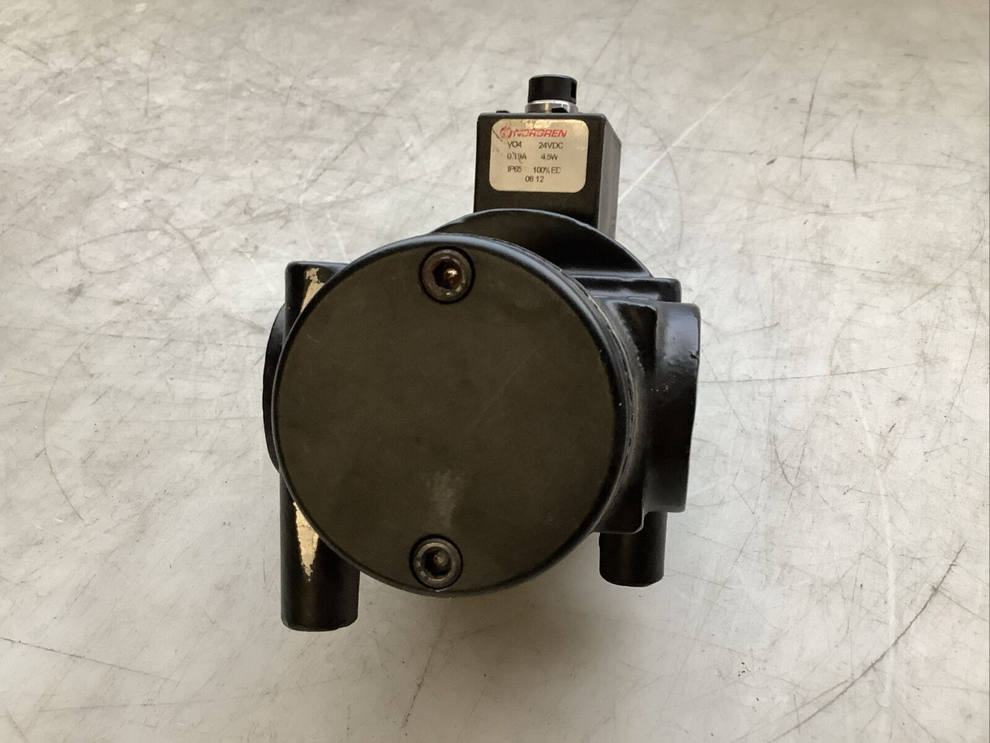 NORGREN A1014B-CK AIR CONTROL VALVE W/ VO4 POPPET 24 VDC .19A 4.5W 150 PSIG N3M