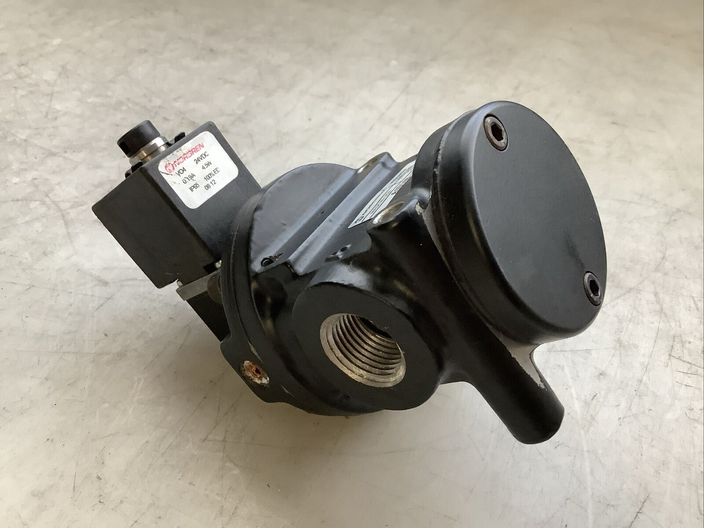 NORGREN A1014B-CK AIR CONTROL VALVE W/ VO4 POPPET 24 VDC .19A 4.5W 150 PSIG N3M
