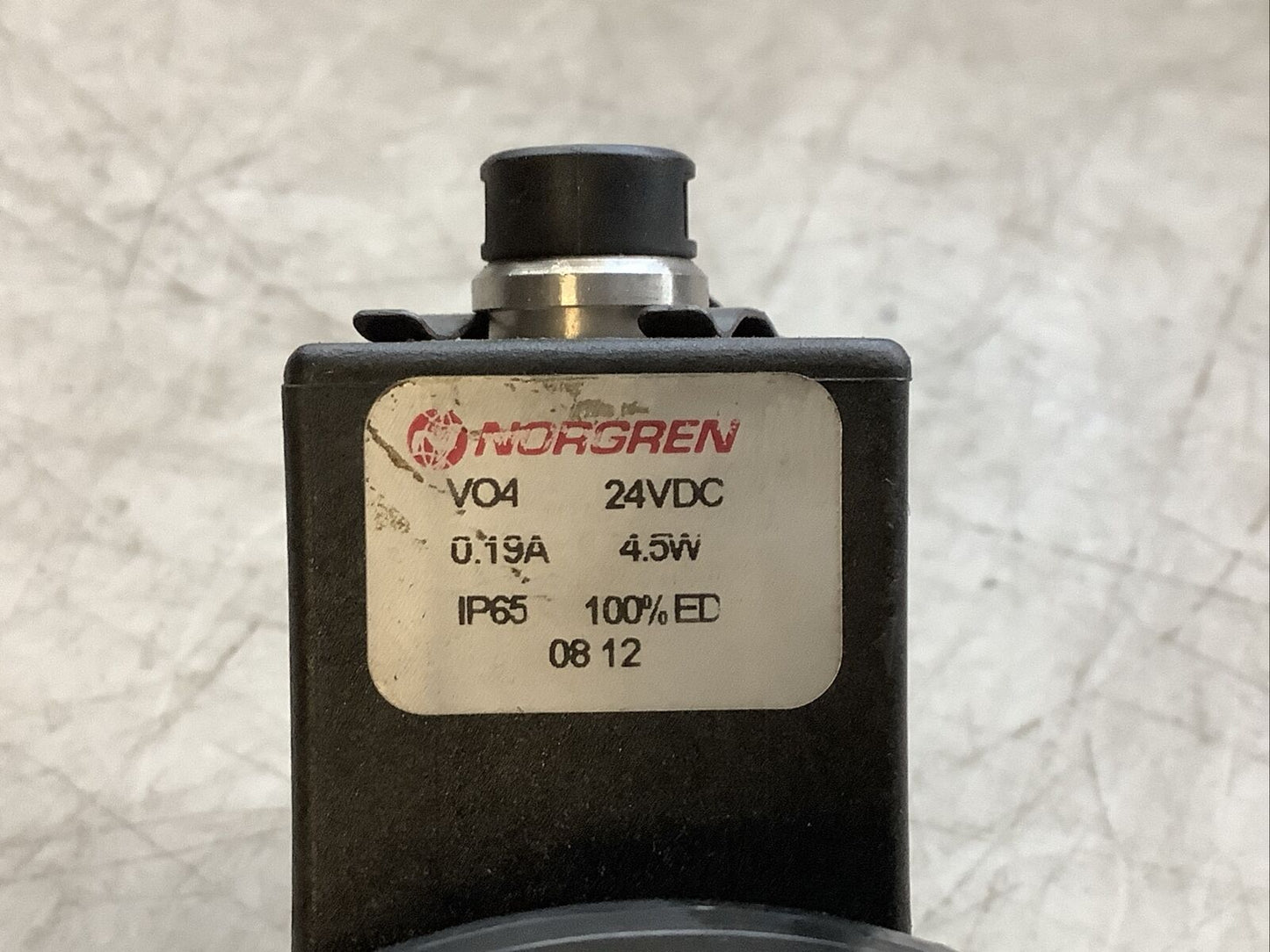 NORGREN A1014B-CK AIR CONTROL VALVE W/ VO4 POPPET 24 VDC .19A 4.5W 150 PSIG N3M