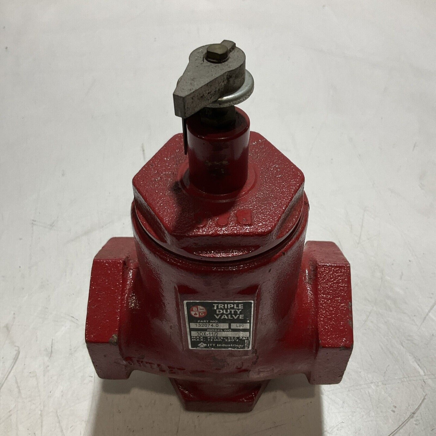 ITT BELL & GOSSETT 1320740 3DX-1 1/2 TRIPLE DUTY VALVE 125 PSI 250 F N3M