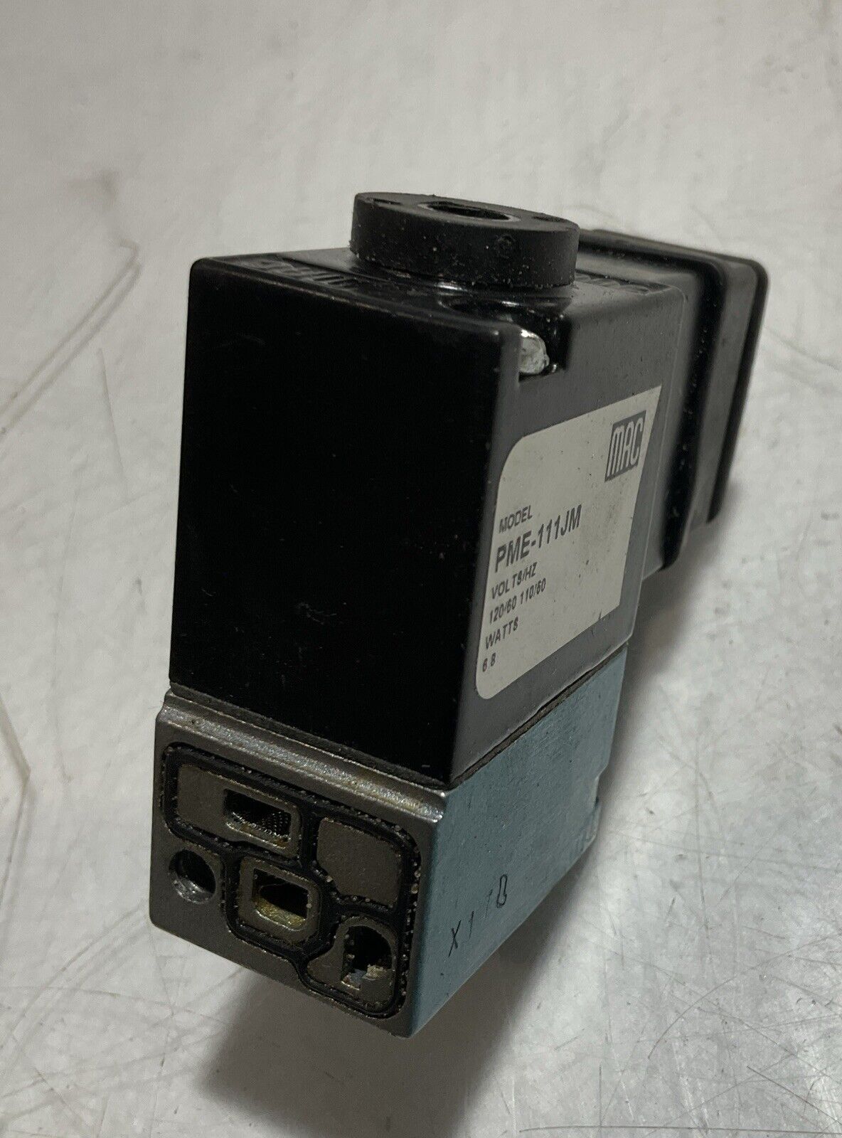 MAC PME-111JM SOLENOID SLOAN FLUID VALVE 110/120V 6.8W 60/50HZ 25-150 PSI U3S