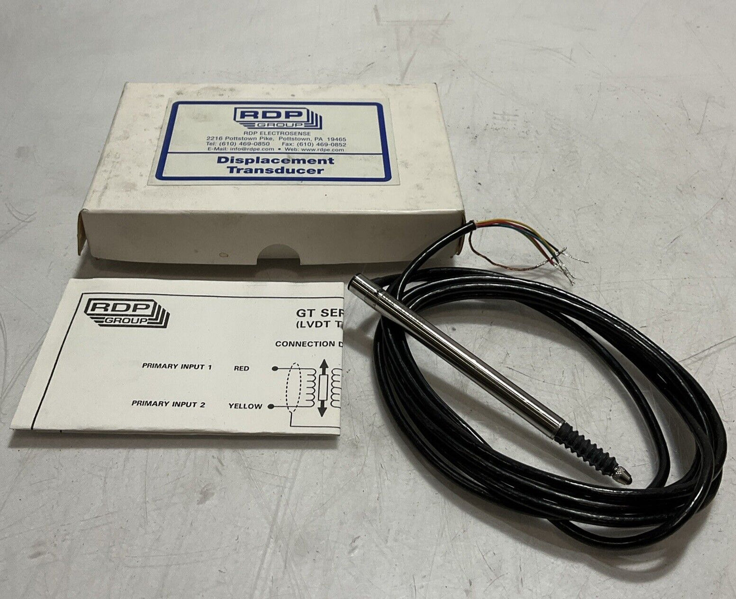 RDP GROUP GT5000RA 177835 DISPLACEMENT TRANSDUCER TYPE LVDT N3M