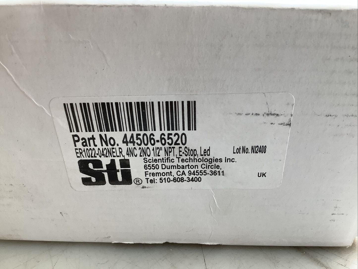STI 44506-6520 ER1022-042NELR EMERGENCY STOP PULL SWITCH 4NC 2NO 1/2IN NPT U3S