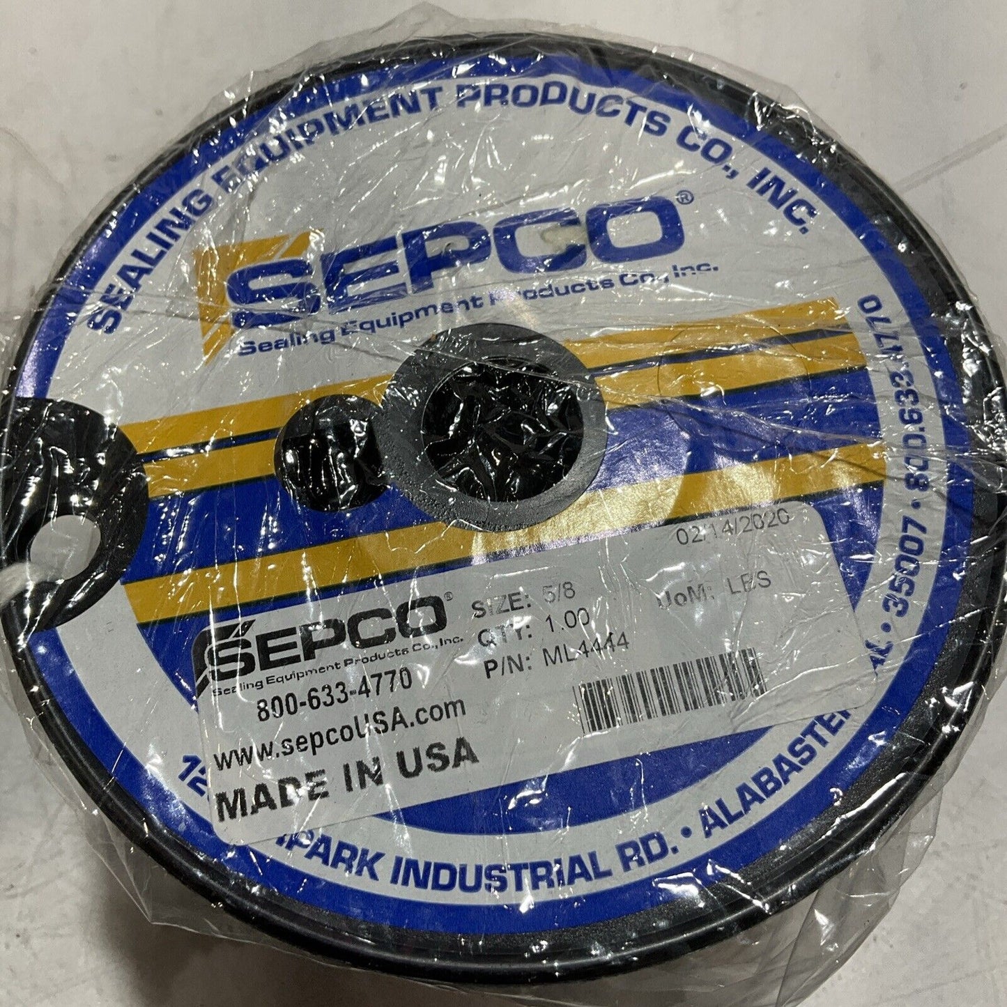 SEPCO ML4444 5/8" VALVE PUMP PACKING 554