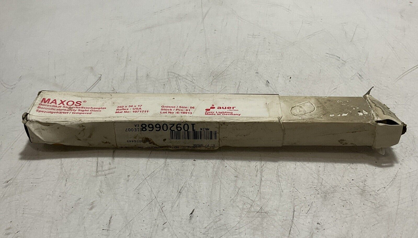 MAXOS 6-18913 BOROSILICATE SAFETY SIGHT GLASS 554