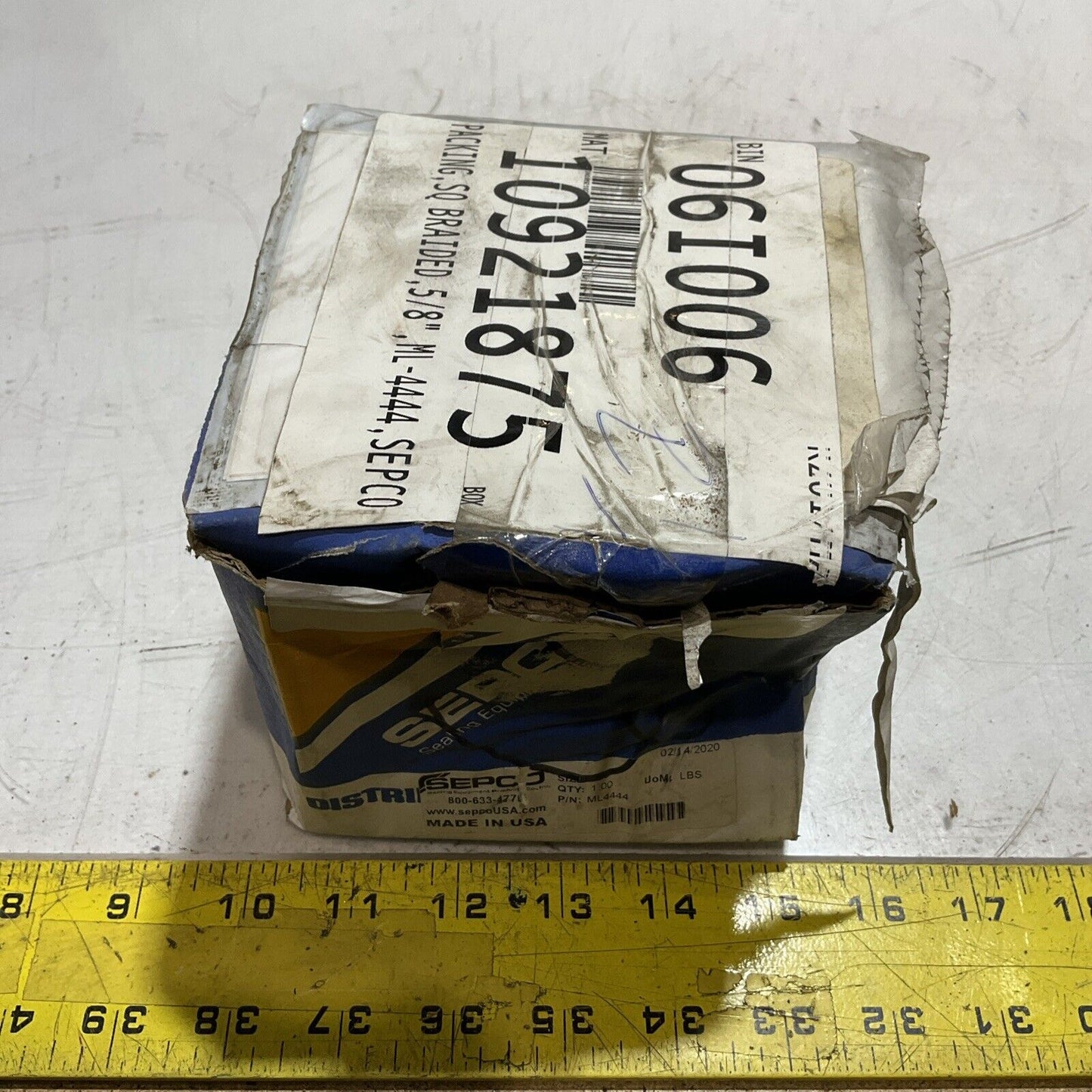SEPCO ML4444 5/8" VALVE PUMP PACKING 554