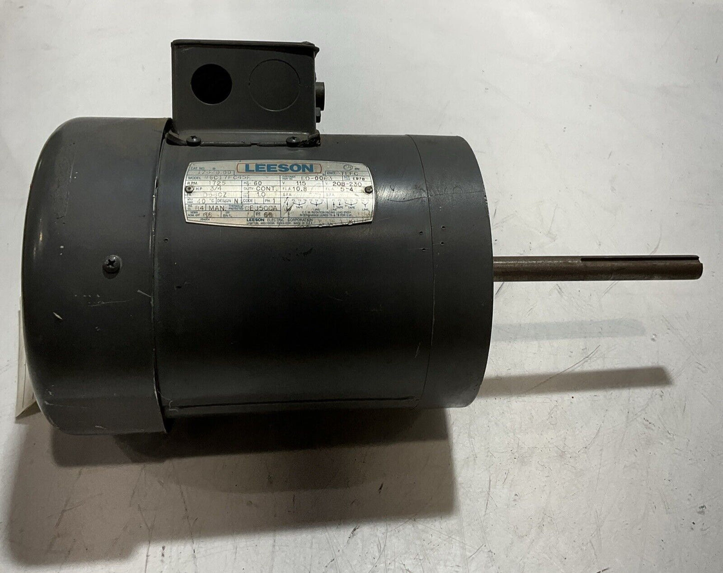 LEESON M6C17FC45F ELECTRIC MOTOR U3S