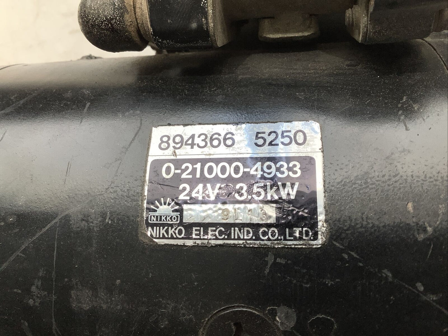 NIKKO 0-21000-4933 STARTER 24V 3.5KW P5R