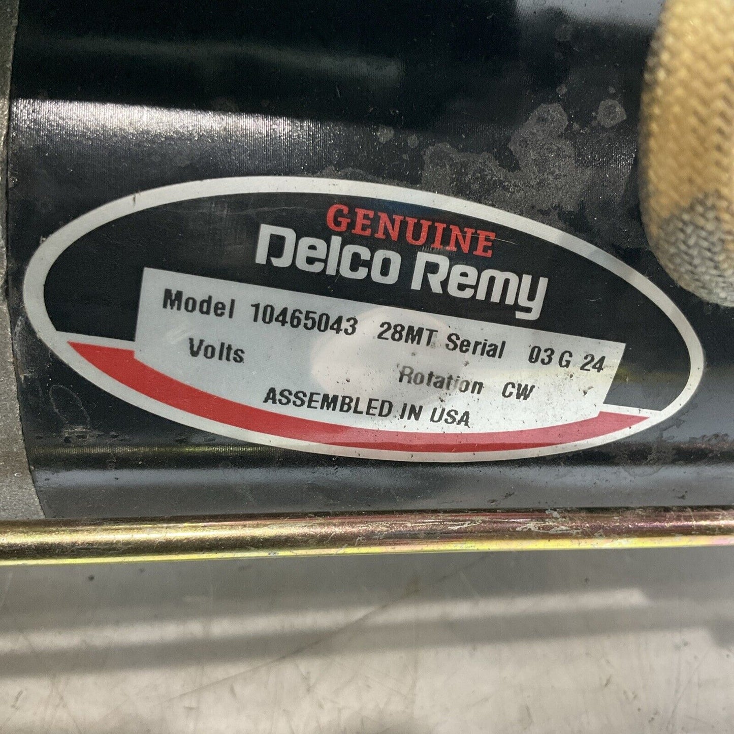 GENUINE DELCO REMY 10465043 REMAN STARTER MOTOR P5R