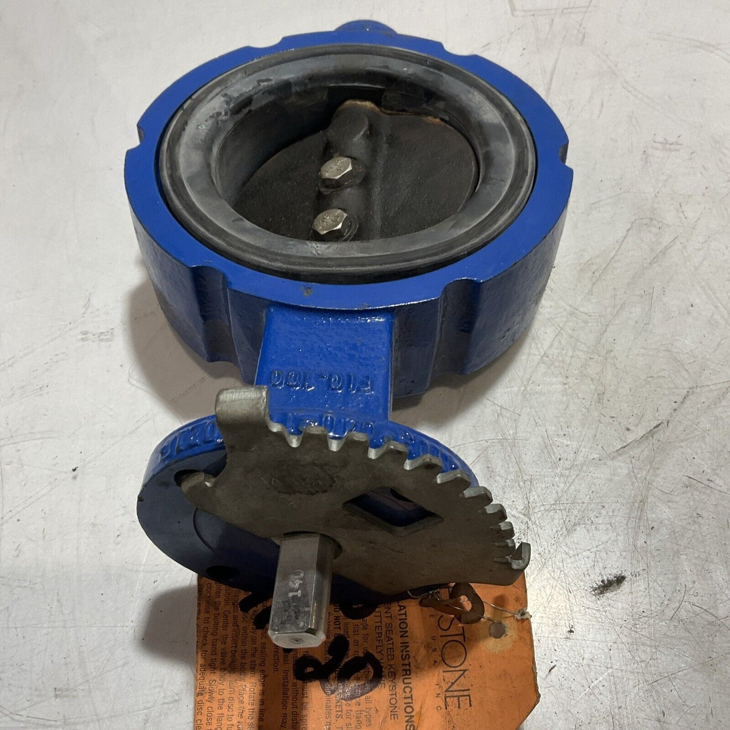 KEYSTONE 276-620-400-012 BUTTERFLY VALVE WITH SPRING LOADED HAND TOOL N3M