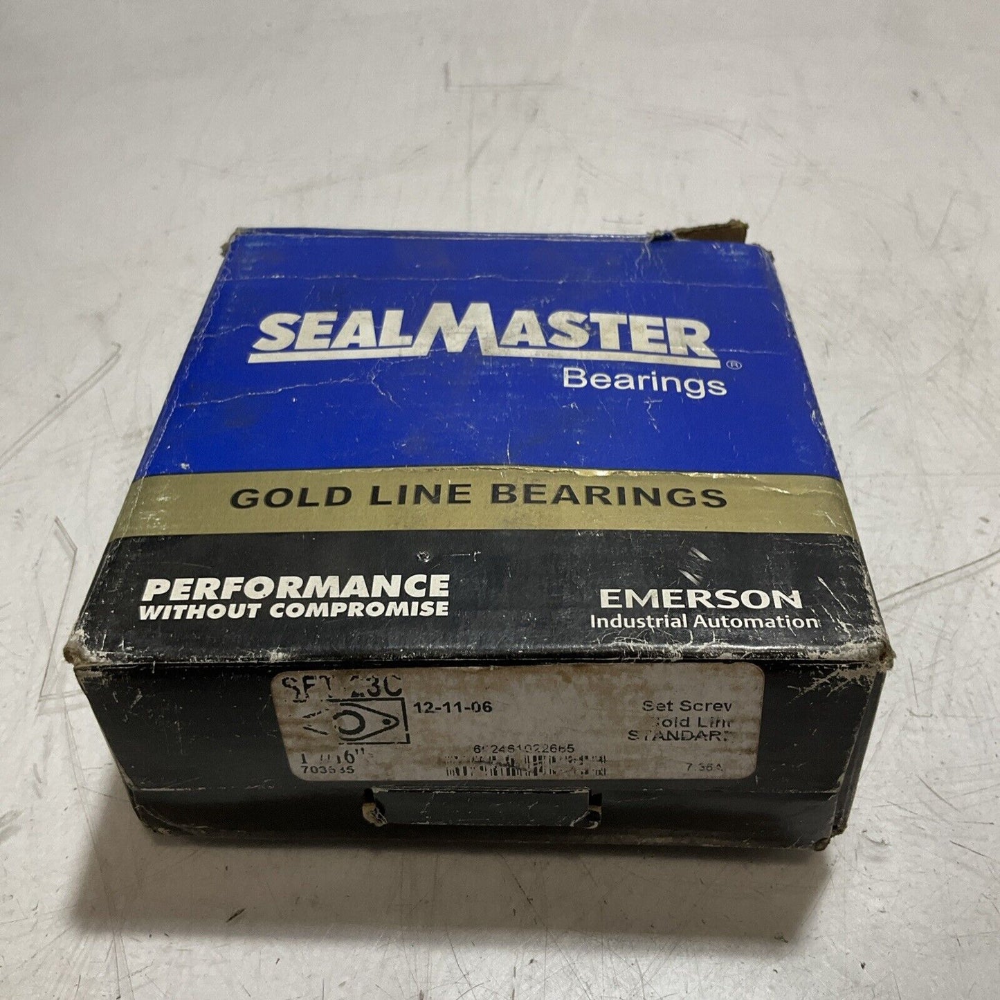 SEALMASTER SFT-23C GOLD LINE FLANGE BALL BEARING UNIT 1-7/16" N3M