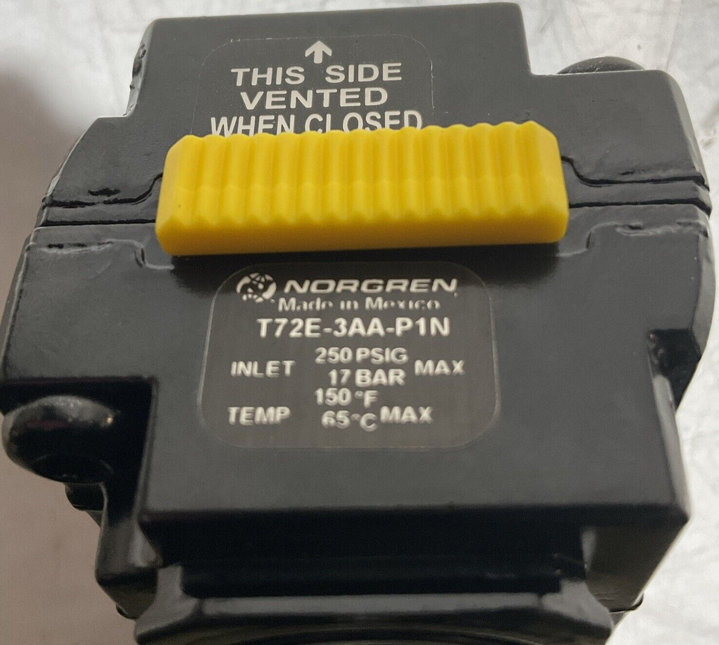 NORGREN T72E-3AA-P1N SHUT-OFF VALVE W/LOCK U3S