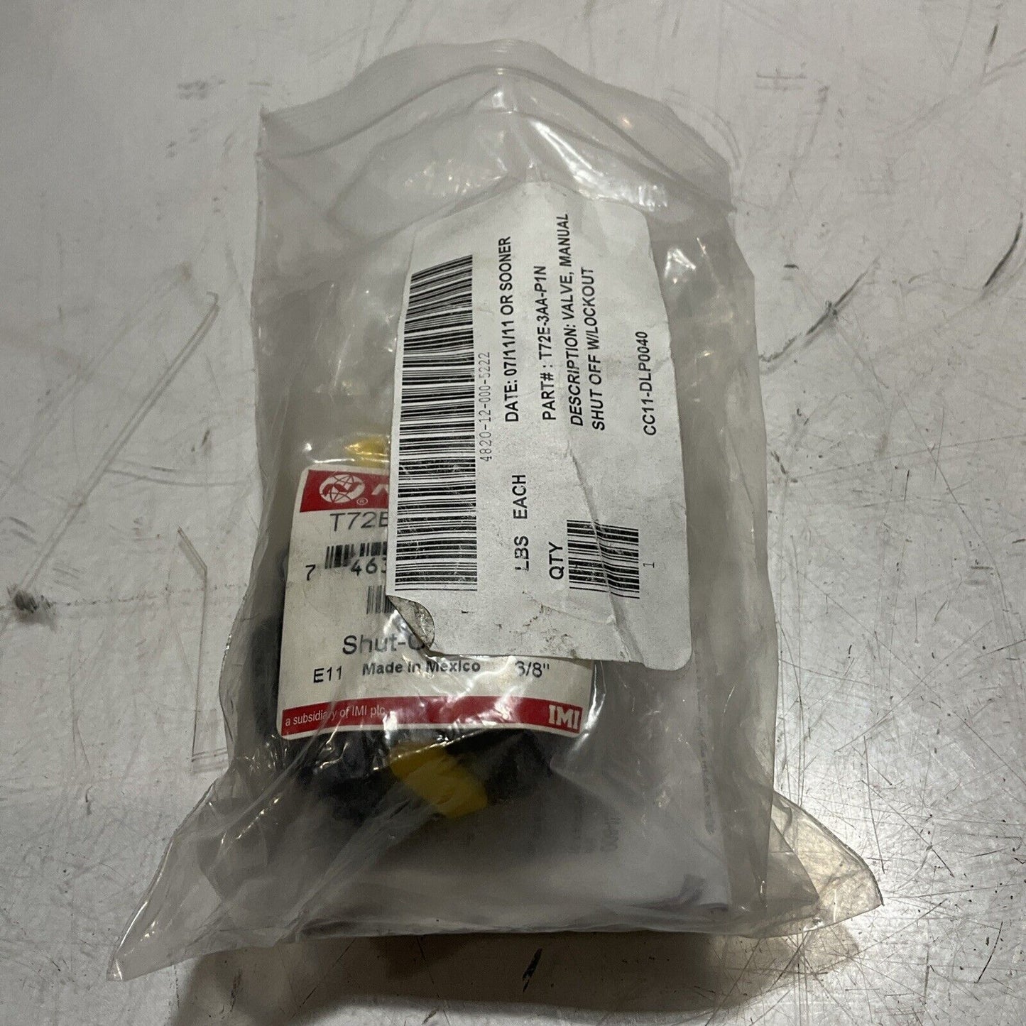 NORGREN T72E-3AA-P1N SHUT-OFF VALVE W/LOCK U3S