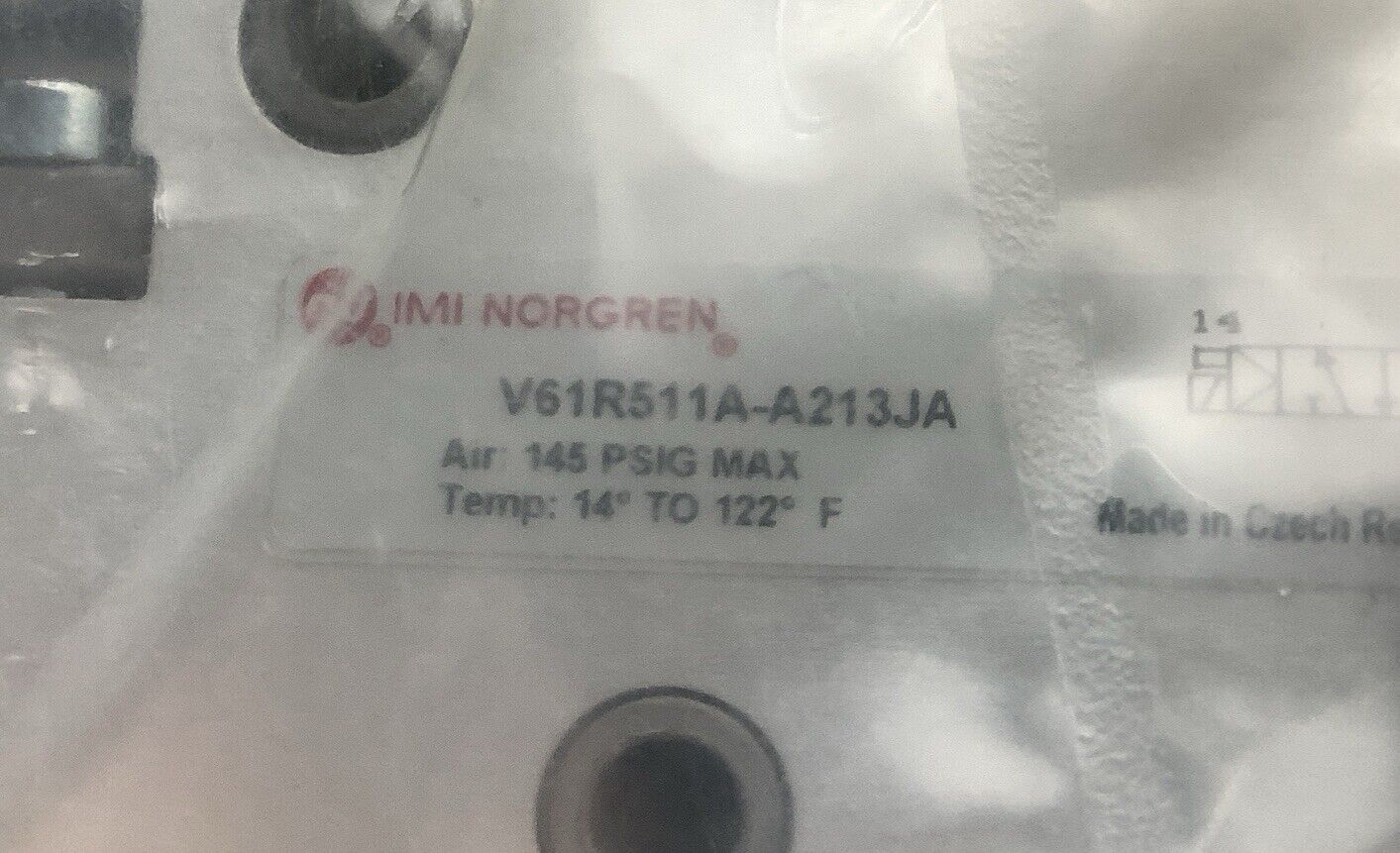 IMI NORGREN V61R511A-A213JA SOLENOID VALVE MANIFOLD ASSEMBLY U3S