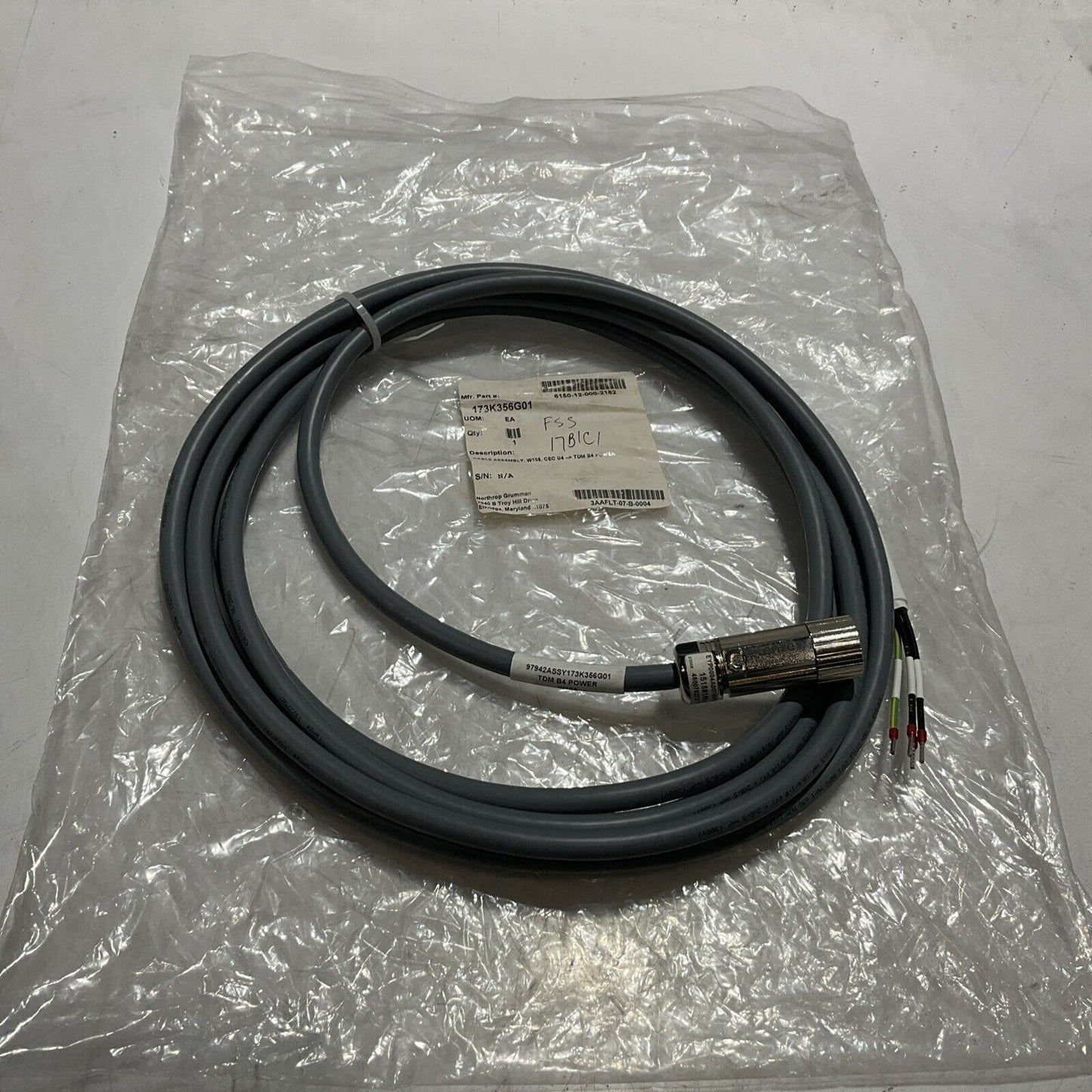 LENZE SYSTEM-DE 13227507 MOTOR CABLE ASSEMBLY U3S