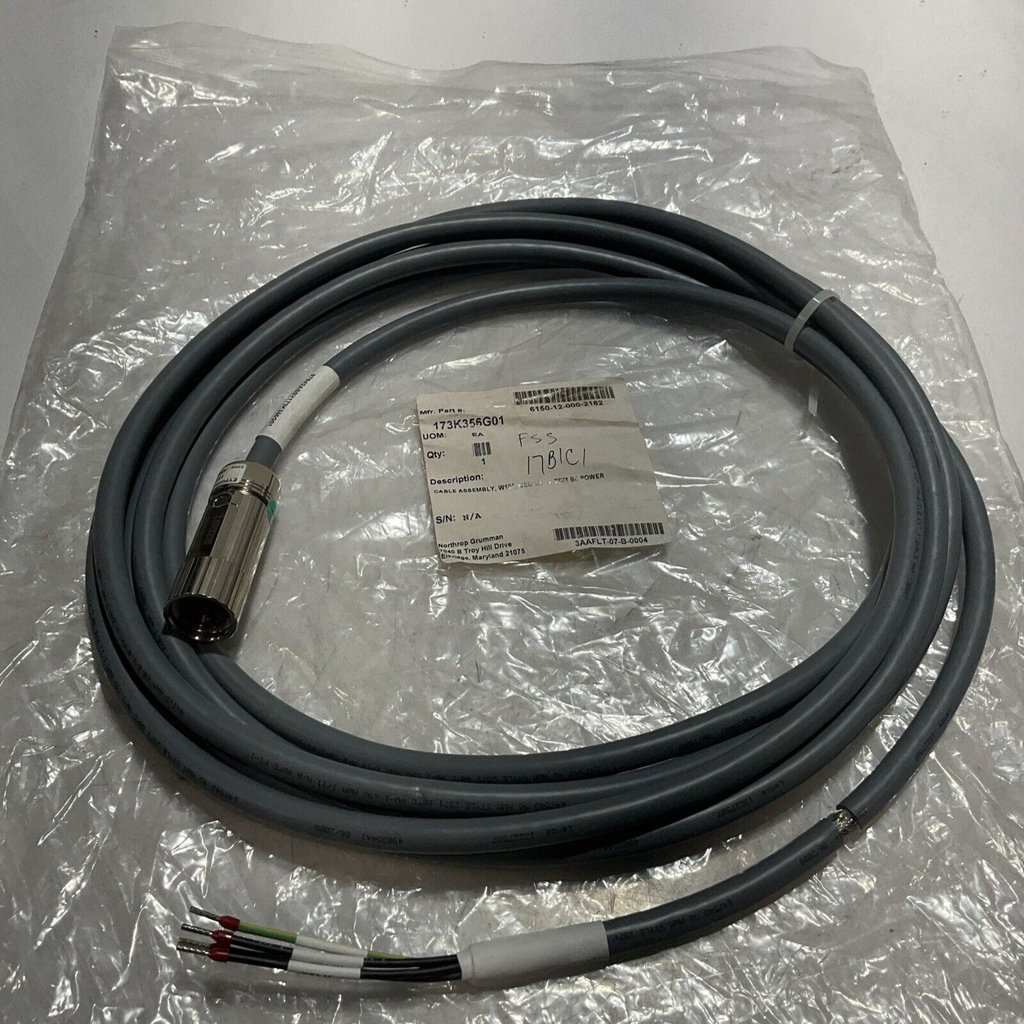 LENZE SYSTEM-DE 13227507 MOTOR CABLE ASSEMBLY U3S