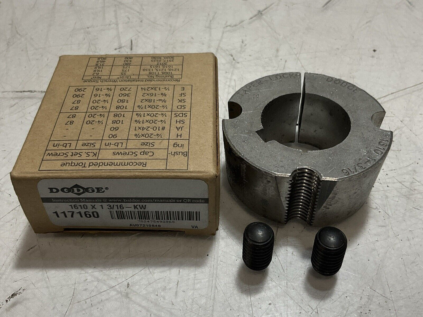 DODGE 117160 BUSHING TAPERLOCK W/KW U3S