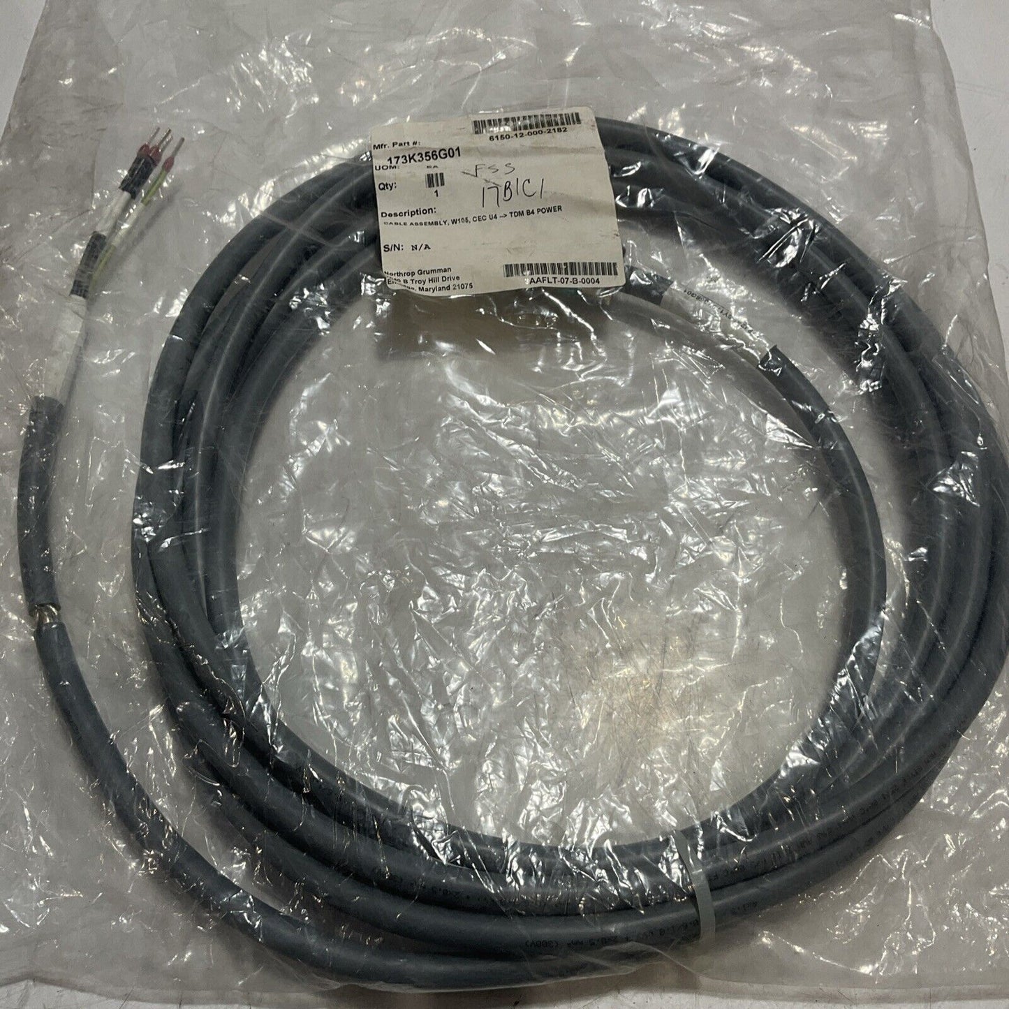 LENZE 49035441 CABLE ASSEMBLY U3S