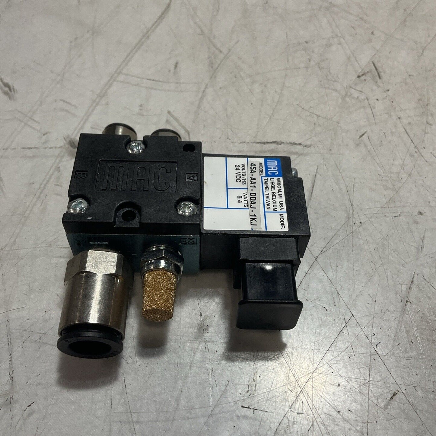 MAC 45A-AA1-DDAJ-1KJ SOLENOID VALVE U3S