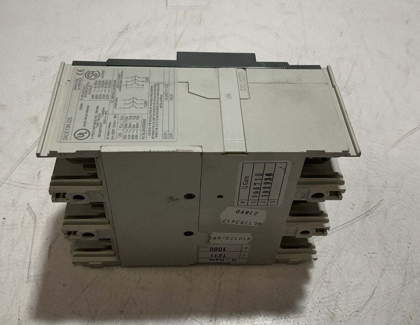 ABB SACE T3N225 SACE TMAX 175A CIRCUIT BREAKER U3S